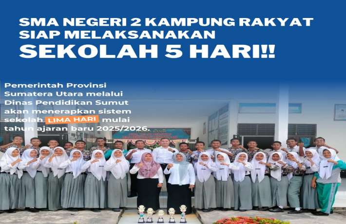 PEMERINTAH PROPINSI SUMATERA UTARA MENERAPKAN SEKOLAH LIMA HARI MULAI TP 2025-2026 