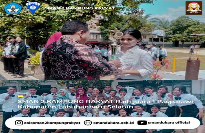 Juara 1 Pesparawi tingkat SMA-SMK sekabupaten labuhan batu Selatan 